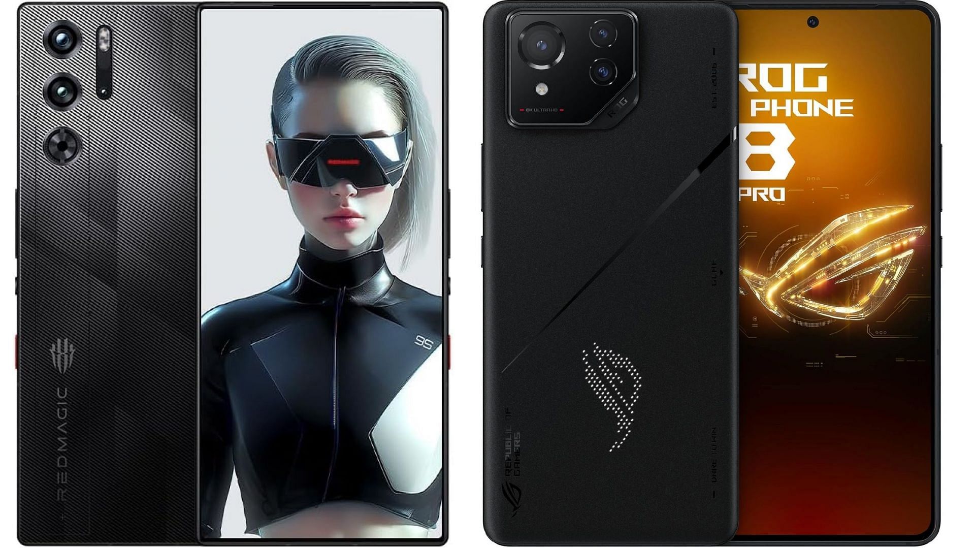 Picture of REDMAGIC 9S Pro and ASUS ROG Phone 8 Pro