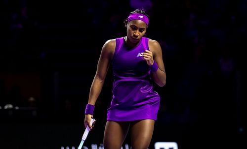 Coco Gauff at the 2024 WTA Finals. Image: Getty