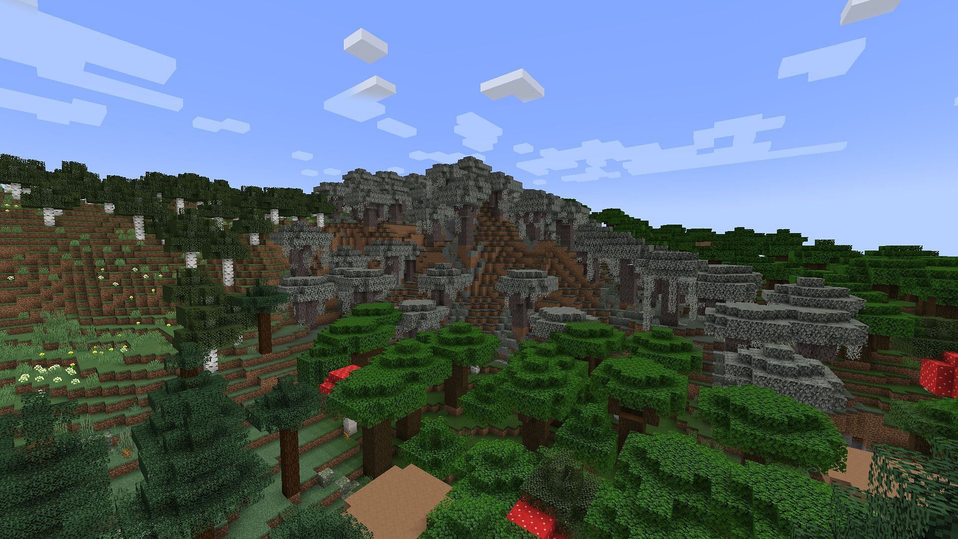 Pale Garden has various visual similarities with Pale Oak Forest(Image via Mojang Studios)