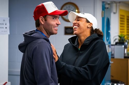 Madison Keys with Bjorn Fratangelo [Source: Getty]