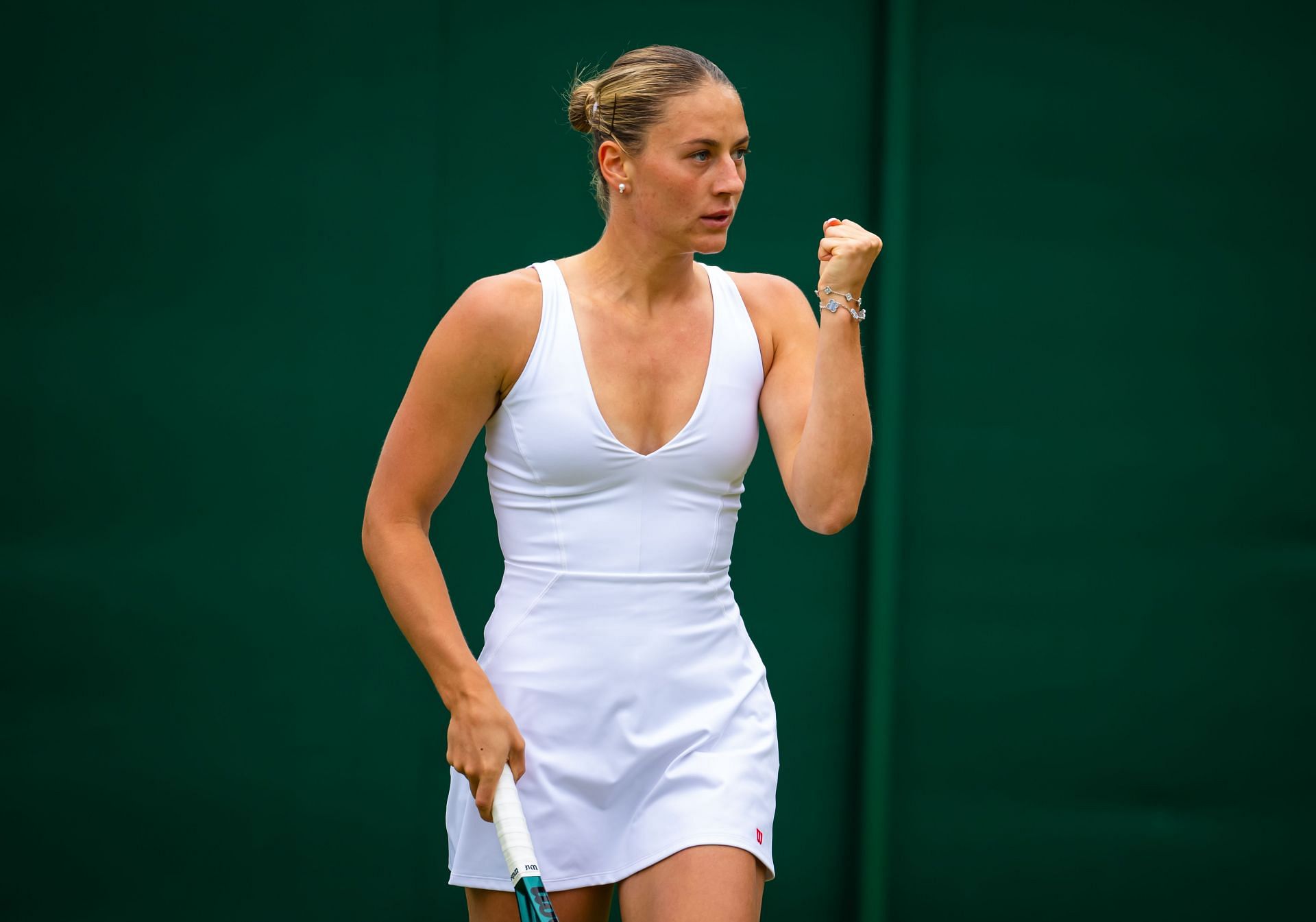 Marta Kostyuk at Wimbledon 2024. (Photo: Getty)