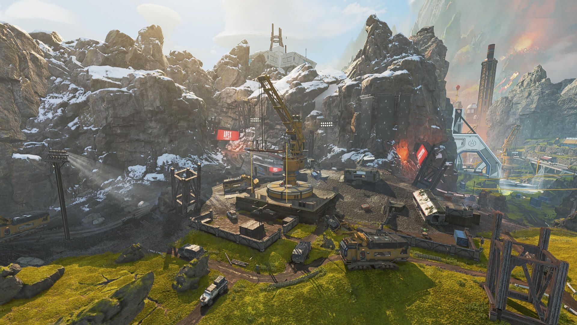 Landslide POI in World&#039;s Edge in Apex Legends (Image via EA)