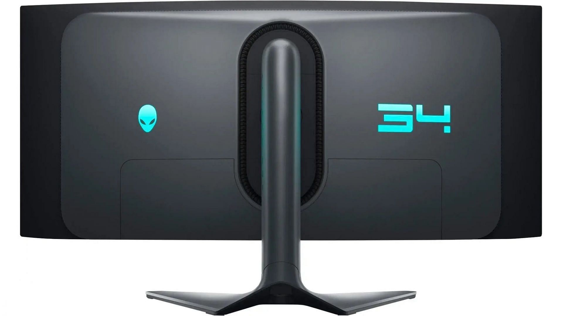 The rear of the Alienware 34&quot; Curved Gaming Monitor (Image via Dell)