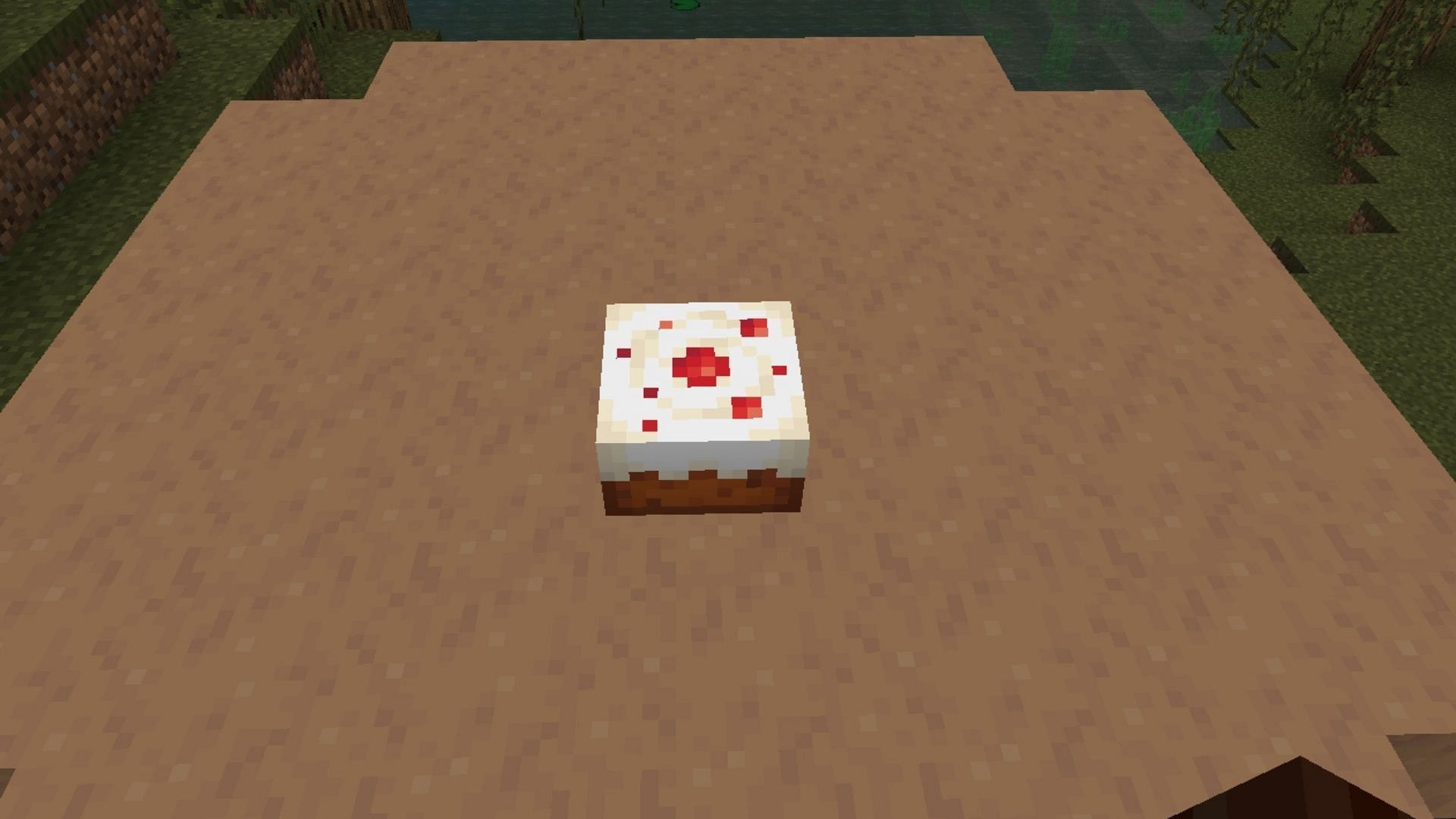 The cake in Minecraft (Image via Mojang Studios)