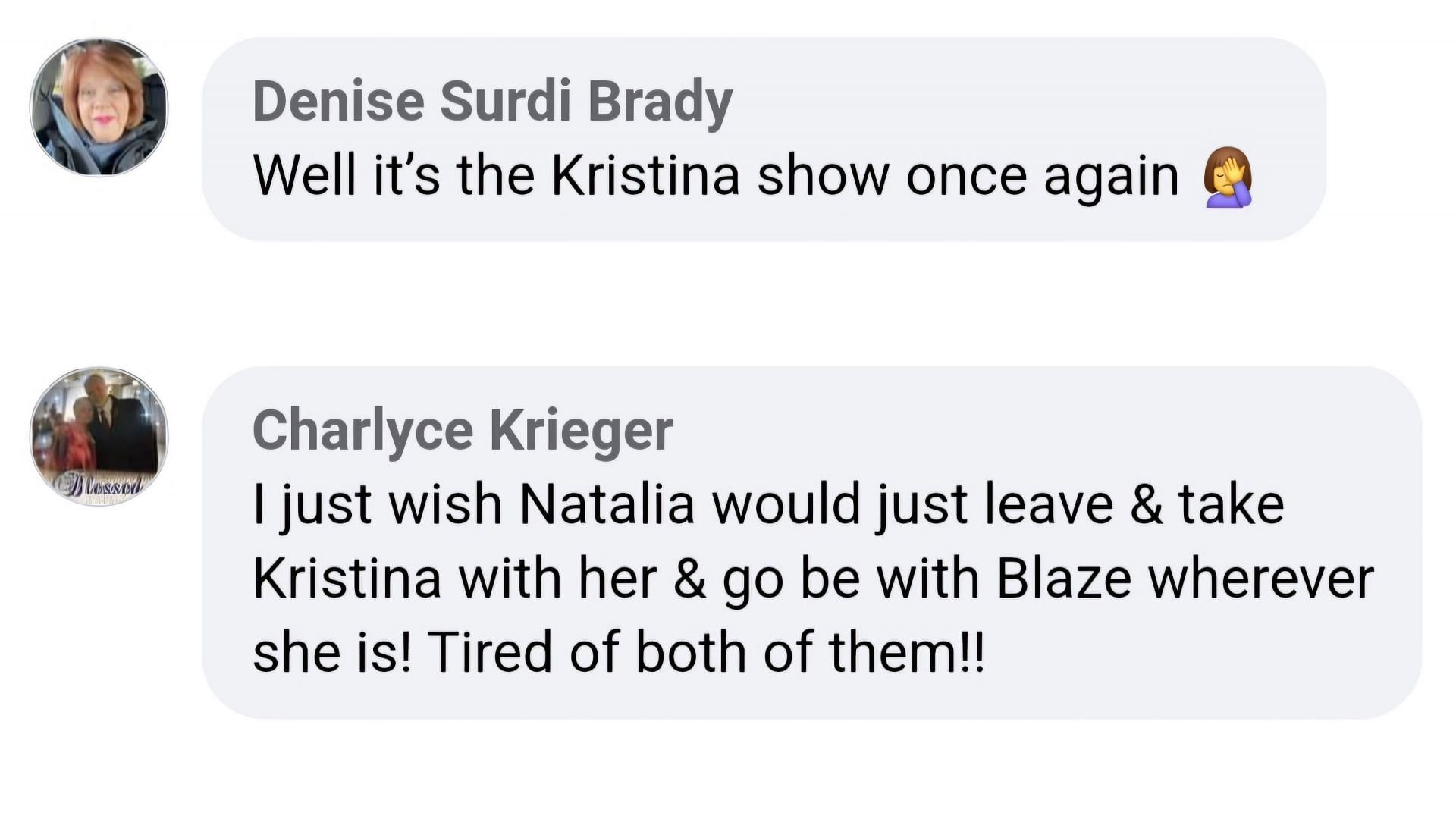 Fans hoping for the spotlight to be removed from Kristina (via General Hospital / Facebook)