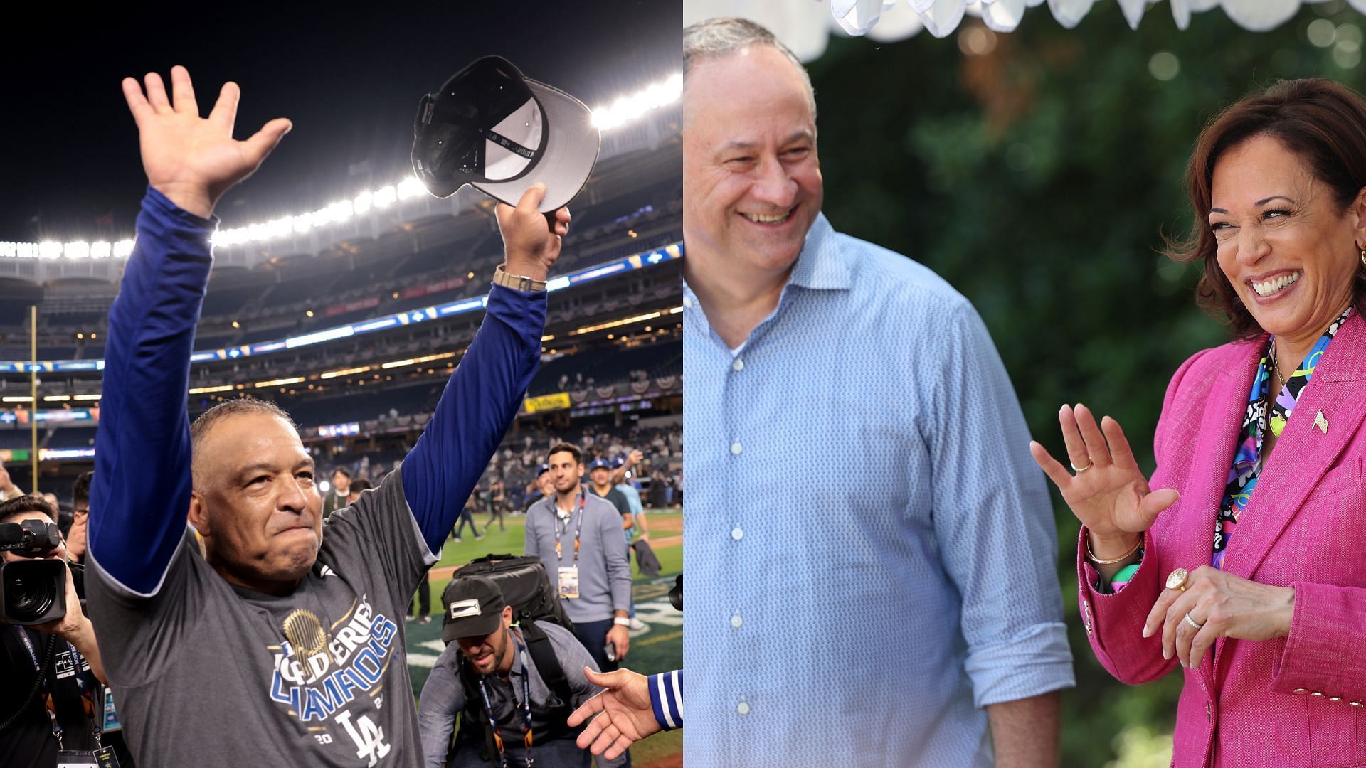 Presidential candidate Kamala Harris gave Dodgers manager Dave Roberts a personal call after the World Series