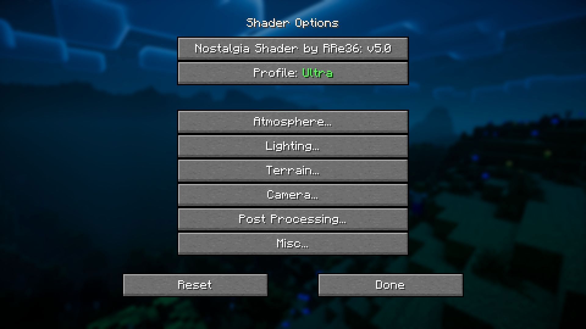 How to get the Minecraft Nostalgia shader