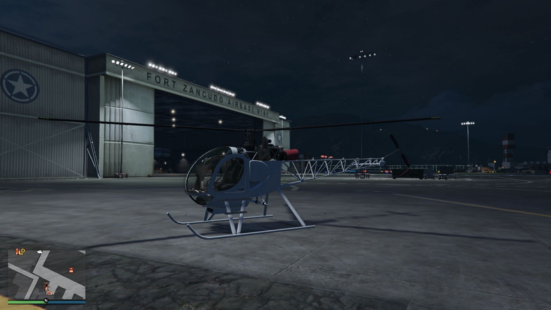 A screenshot of the Sparrow for GTA Online aircraft guide readers (Image via Rockstar Games)