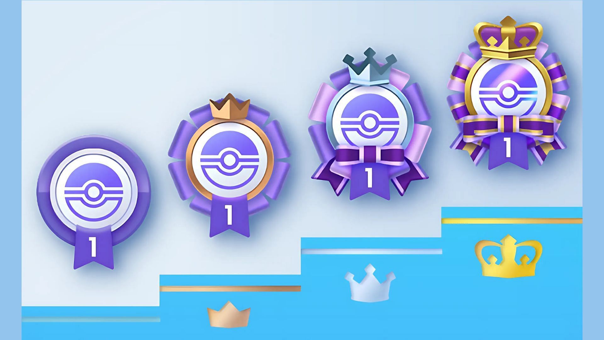 Badges you gain as you progress through the event with wins (Image via The Pokemon Company)