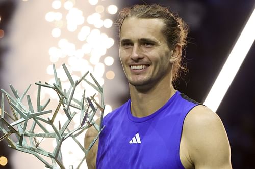 Alexander Zverev pictured at Paris Masters 2024 (Source: Getty)