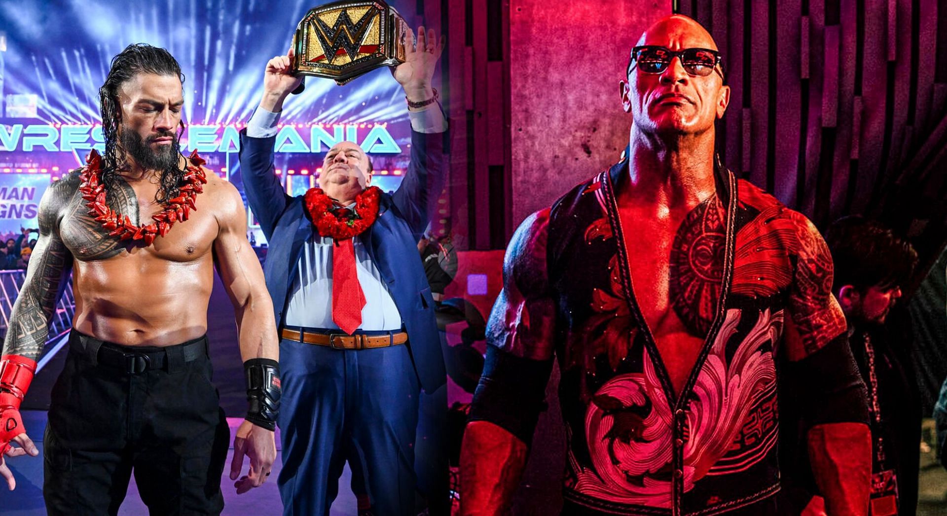 Roman Reigns [L] and The Rock [R] (Credits: WWE.Com)