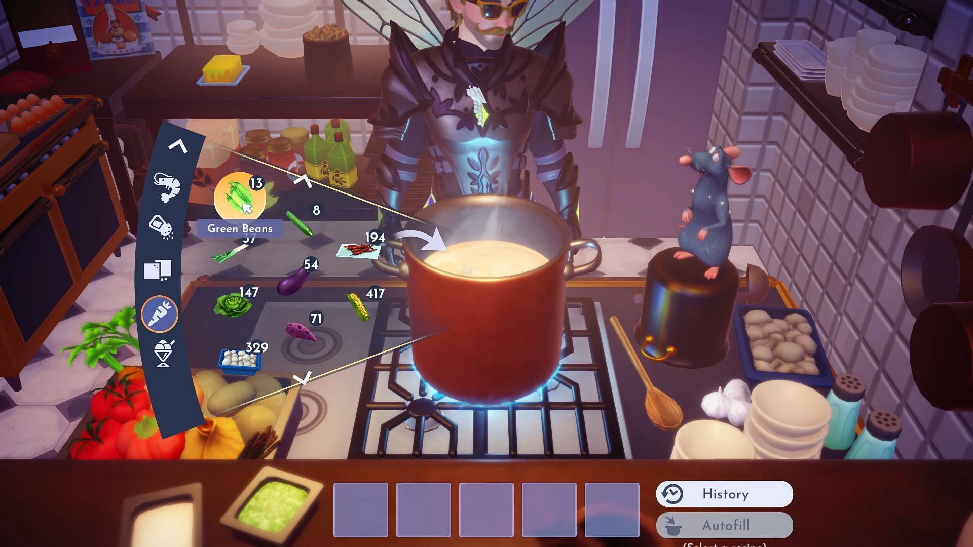 Take the ingredients back to the kitchen (Image via Gameloft || YouTube/@Quick Tips)