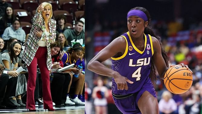 PIC: Furious Kim Mulkey bangs her fist on scorer’s table after Flau’jae Johnson over foul call