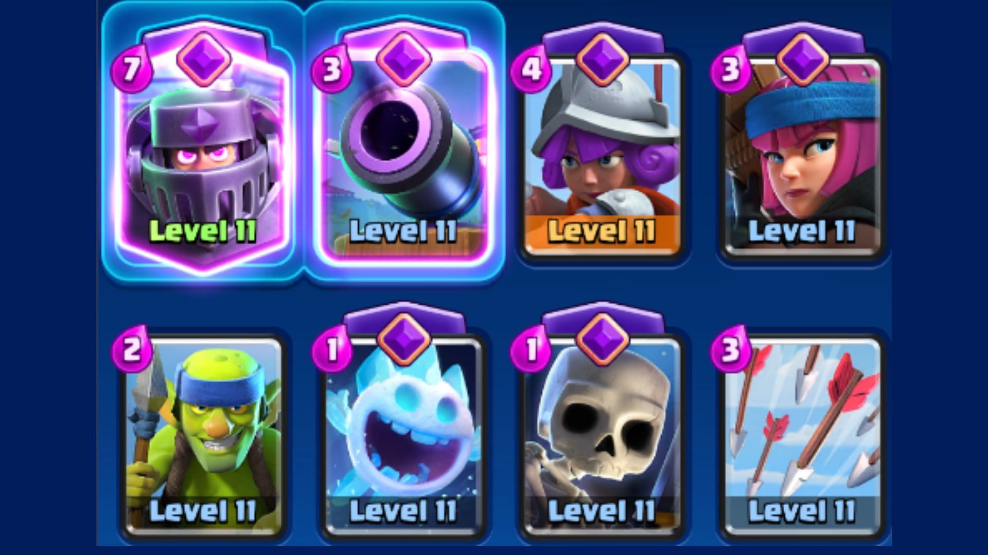 Mega Cannon Musketeer Firecracker Clash Royale It&#039;s Raining Gifts event deck (Image via Supercell)