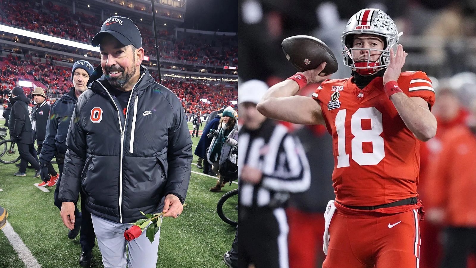 Ohio State coach Ryan Day and QB Will Howard are chasing Day