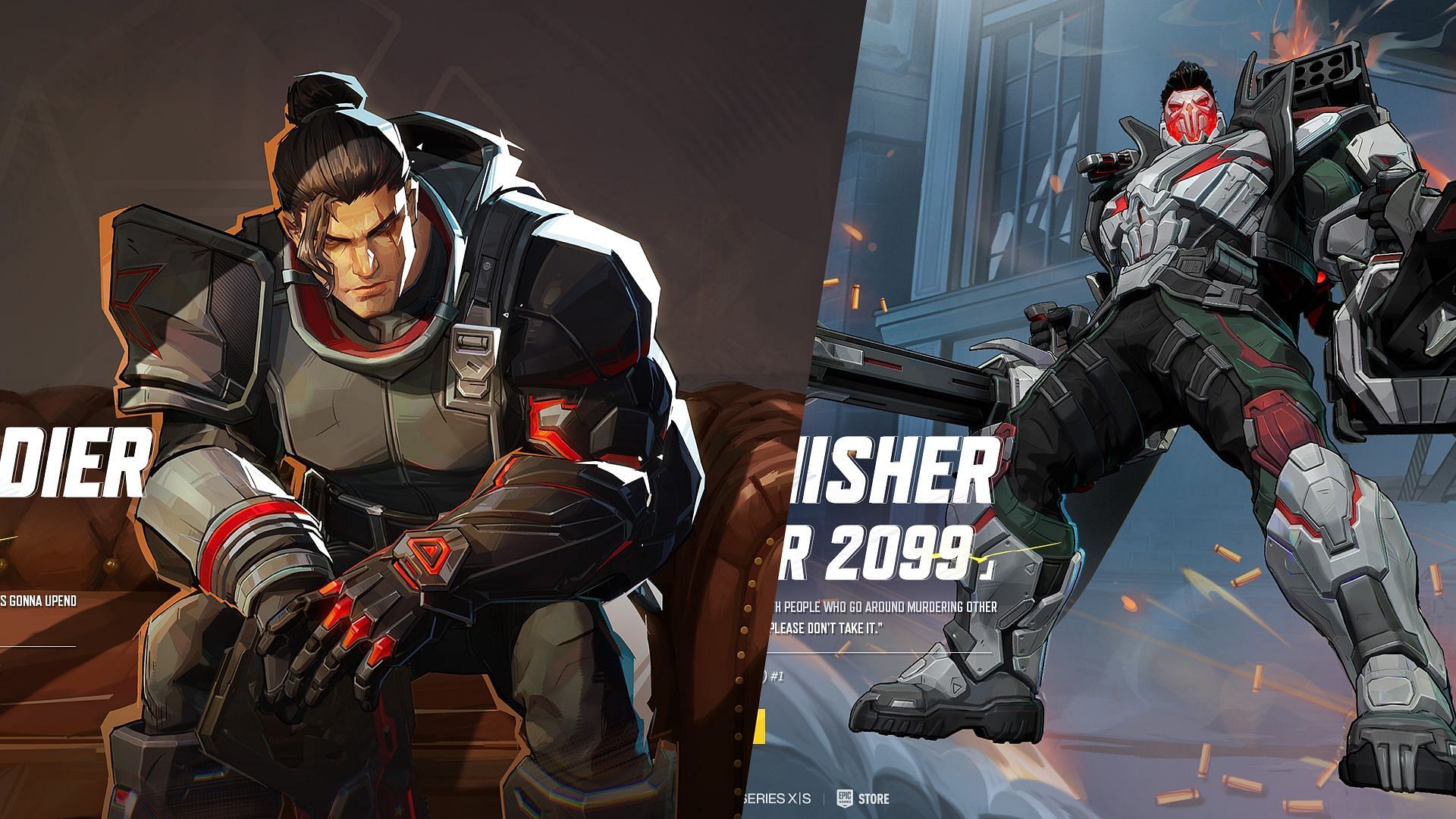 Winter Soldier (Left) and The Punisher (Right) (Image via NetEase Games)