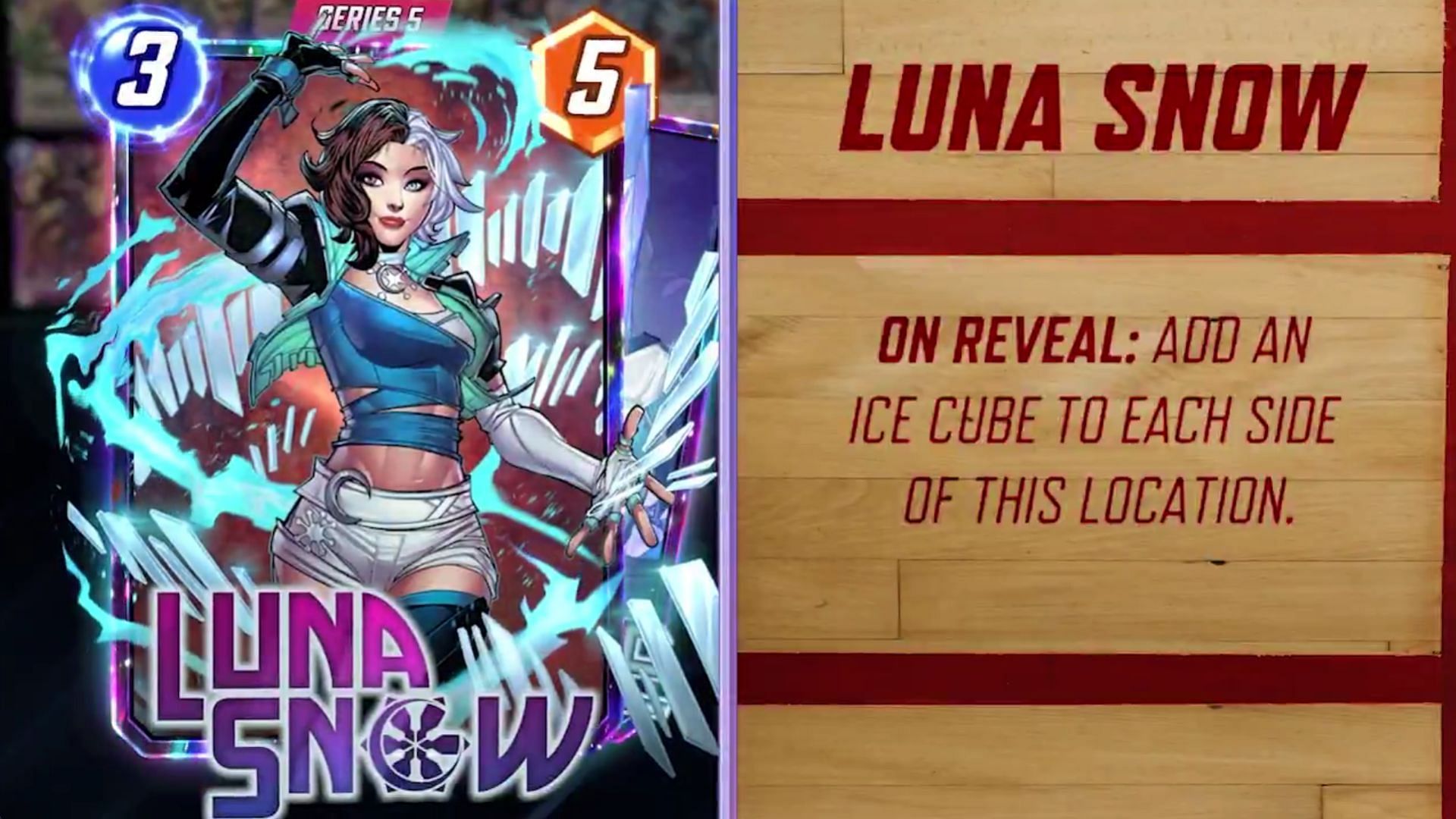 Luna Snow in Marvel Snap (Image via Nuverse)