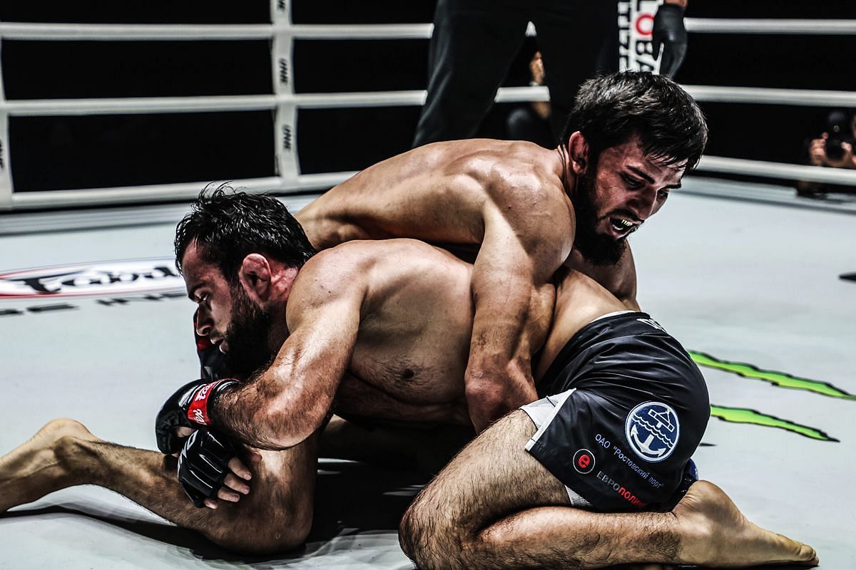 Shamil Gasanov (bottom) and Halil Amir (top) - Photo by ONE Championship