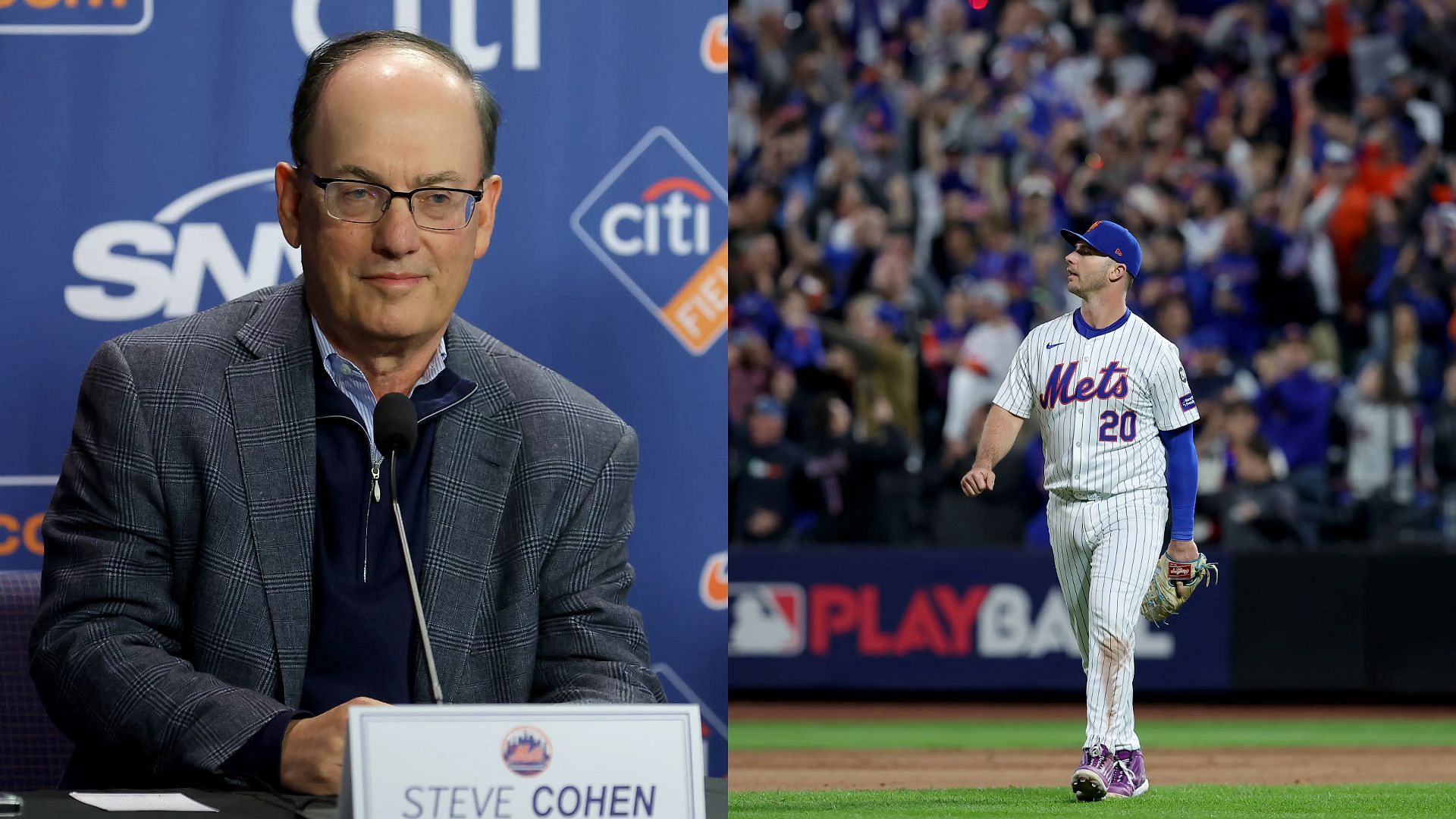 Pete Alonso is still in the conversation of re-signing with Steve Cohen