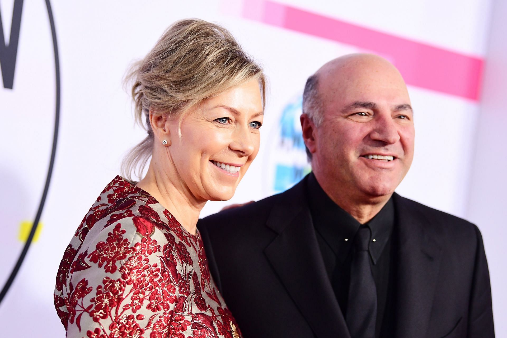 Kevin O&#039;Leary and his wife at 2017 American Music Awards - Red Carpet (Photo by Emma McIntyre/AMA2017/Getty Images for dcp)