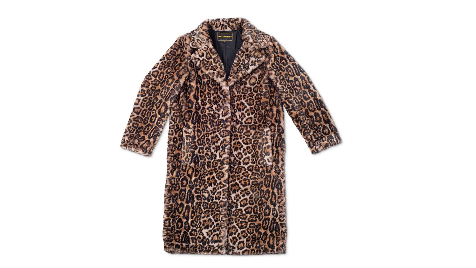 Beth Dutton Leopard Coat (Image via yellowstonetvshop.com)