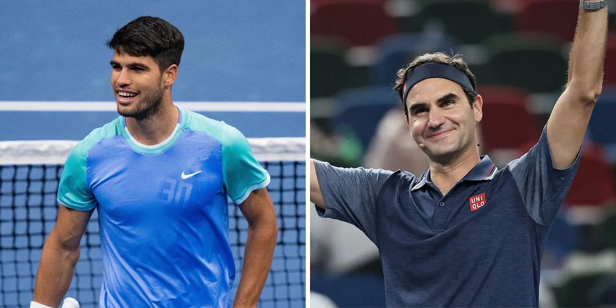 Carlos Alcaraz and Roger Federer (Source: Getty)