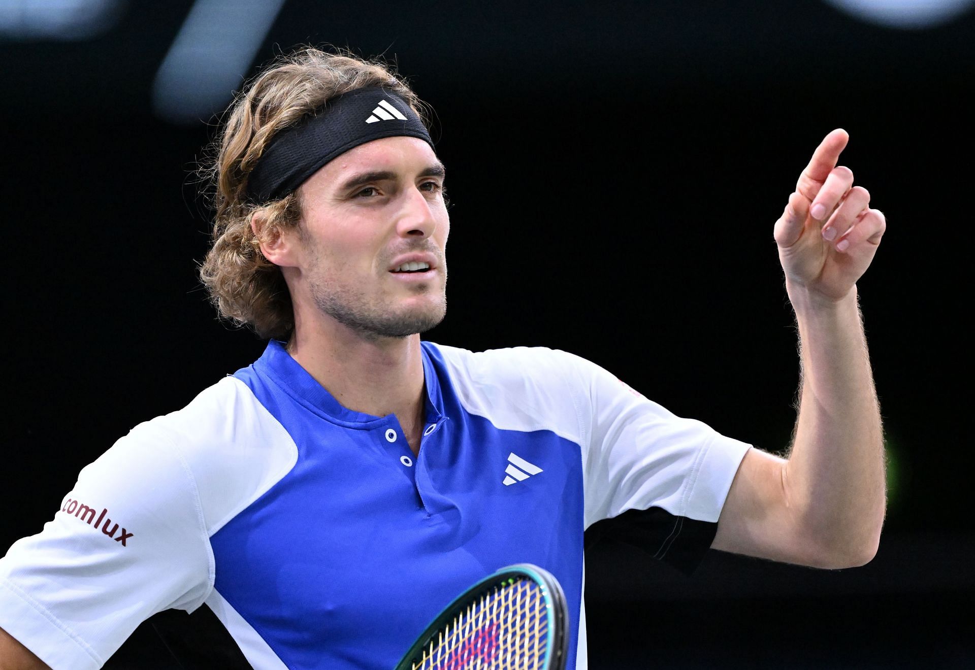 Stefanos Tsitsipas in action at the Paris Masters (Image Source: Getty)