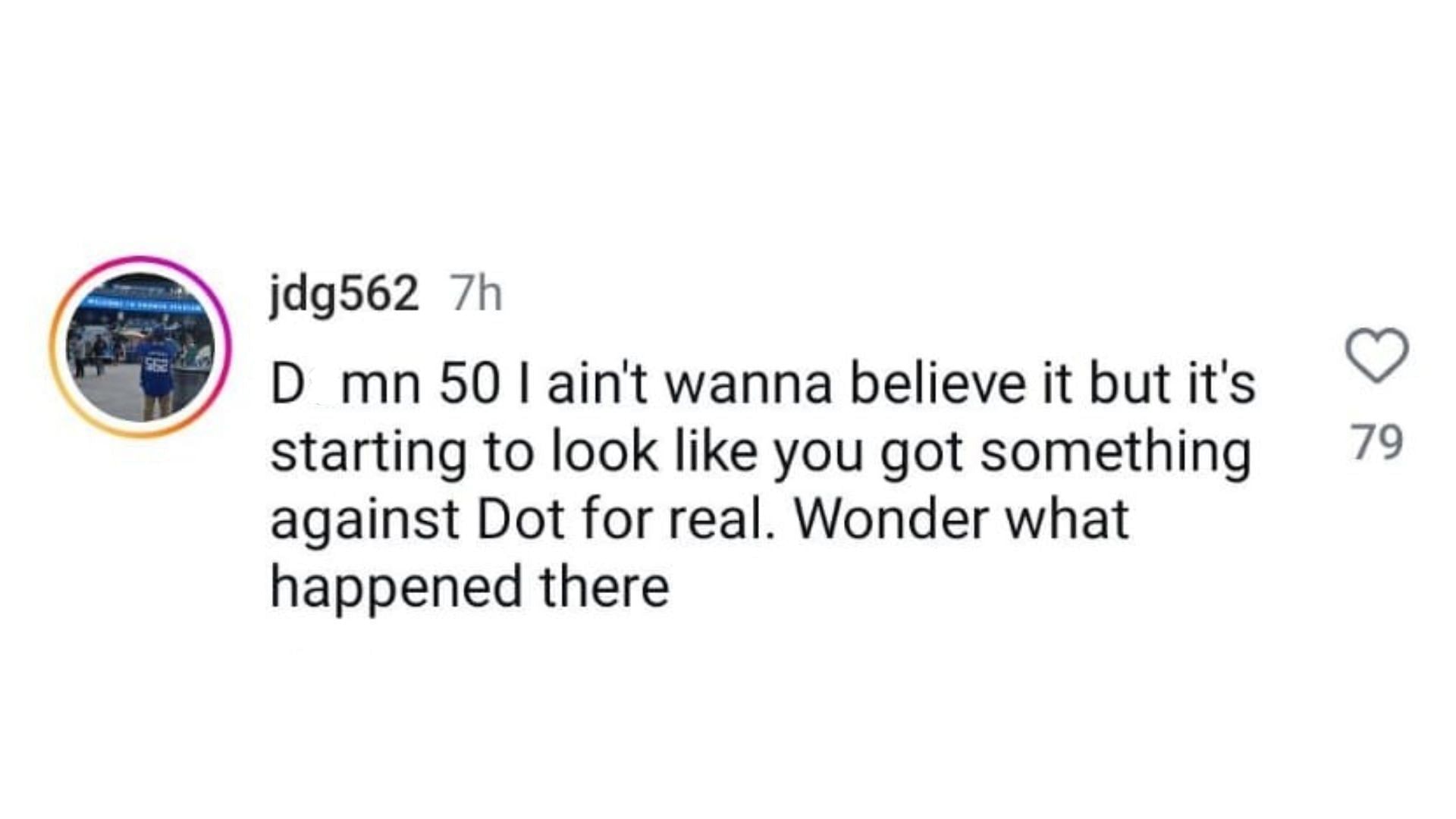 A netizen slams 50 Cent for his comments about Kendrick Lamar on Andrew Schulz&#039;s podcast. (Image via Instagram)