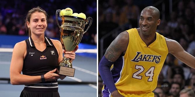 Emma Navarro recreates iconic Kobe Bryant shower pose from 2 decades ago after beating Jessica Pegula in Garden Cup showdown