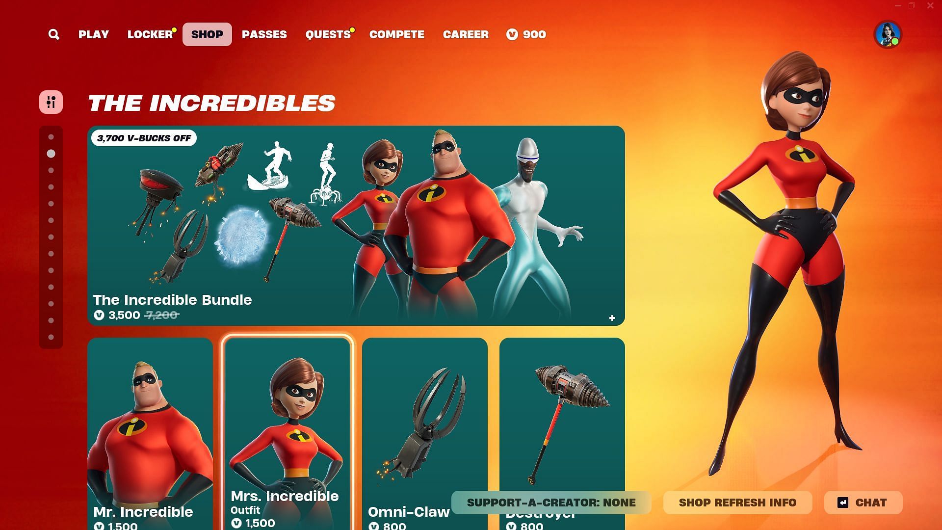 You can now get The Incredibles skins in Fortnite (Image via Epic Games)