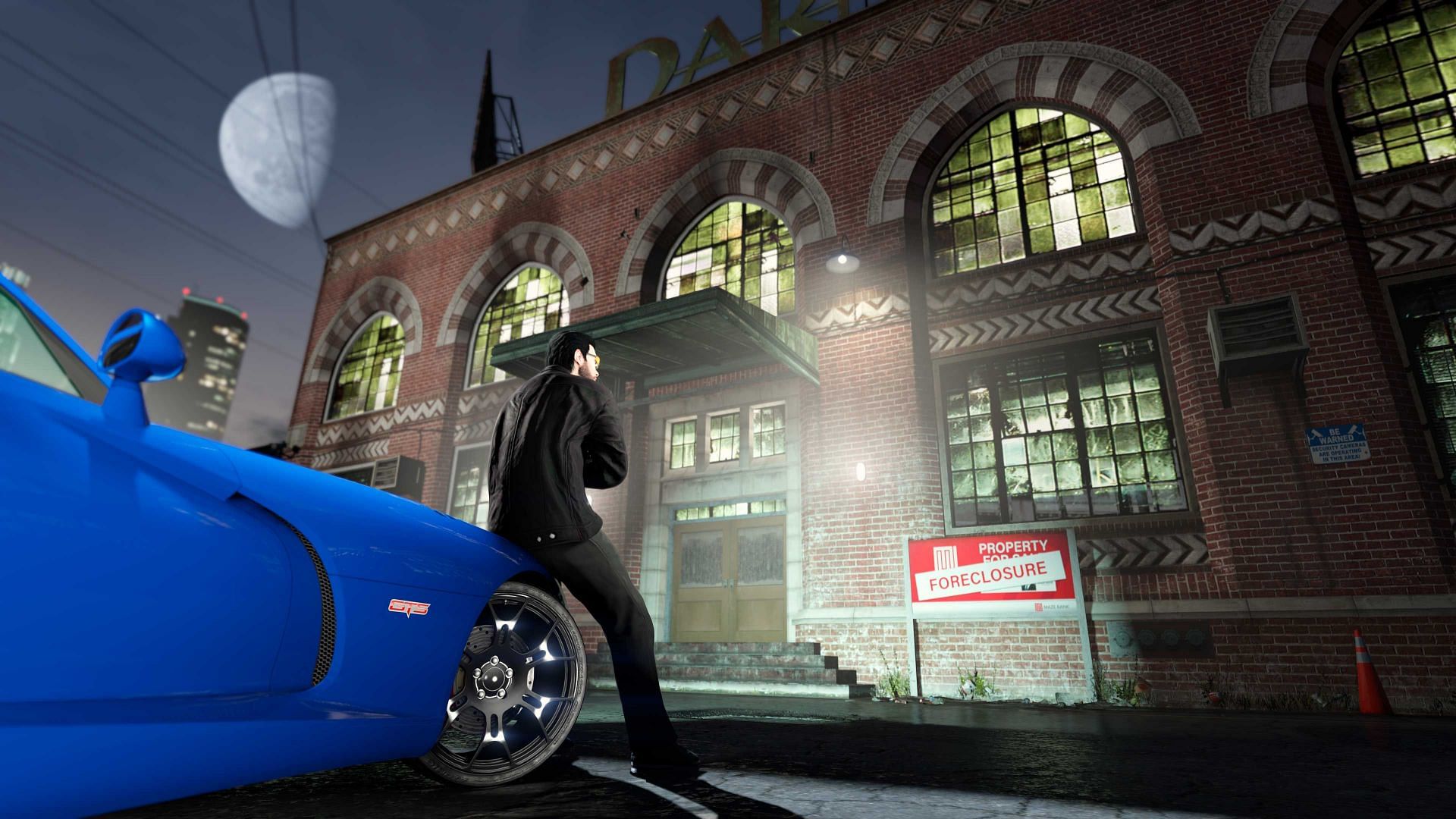 Darnell Bros Garment Factory exterior (Image via Rockstar Games)