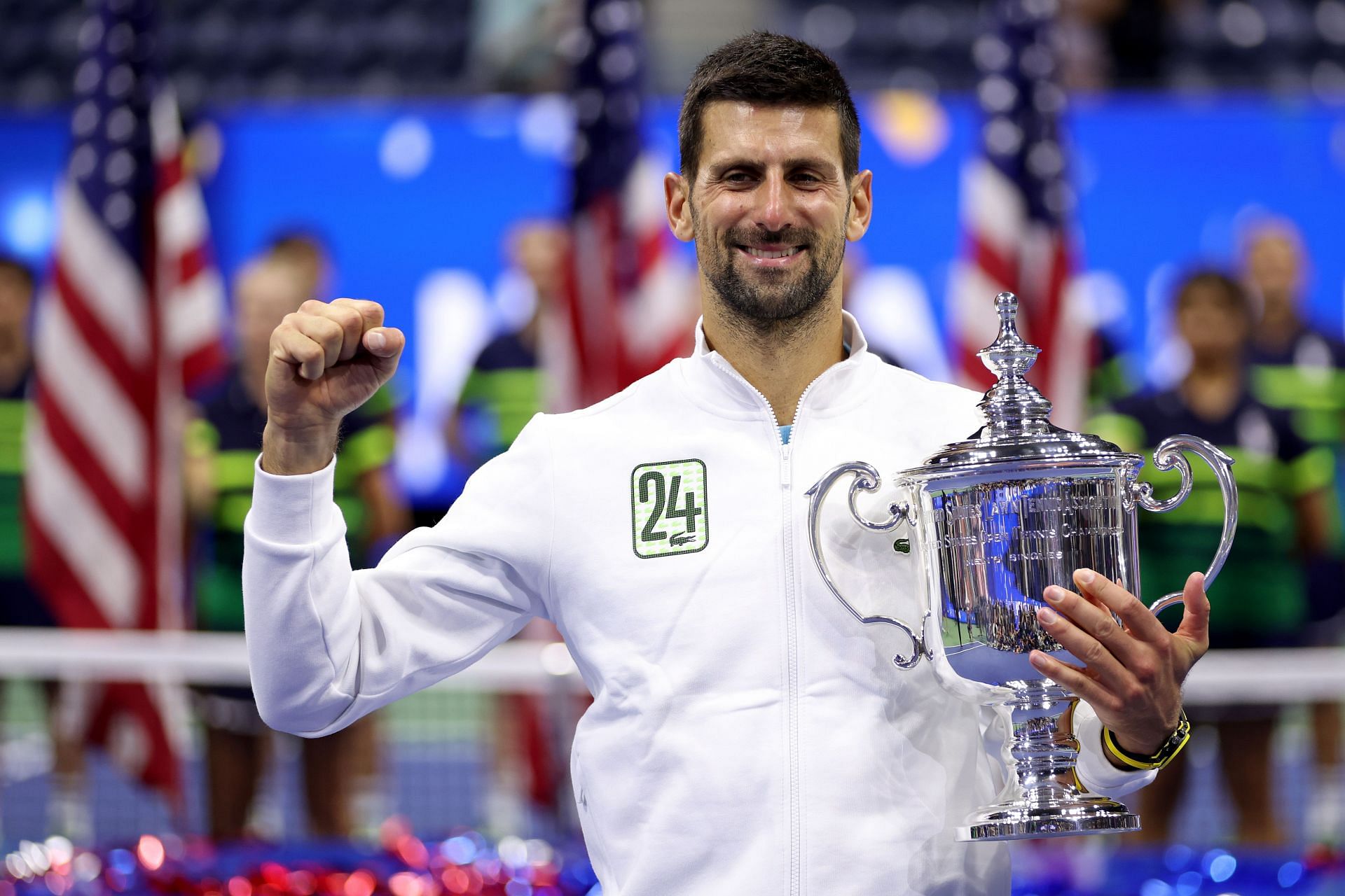 Novak Djokovic at the 2023 US Open [Source: Getty]