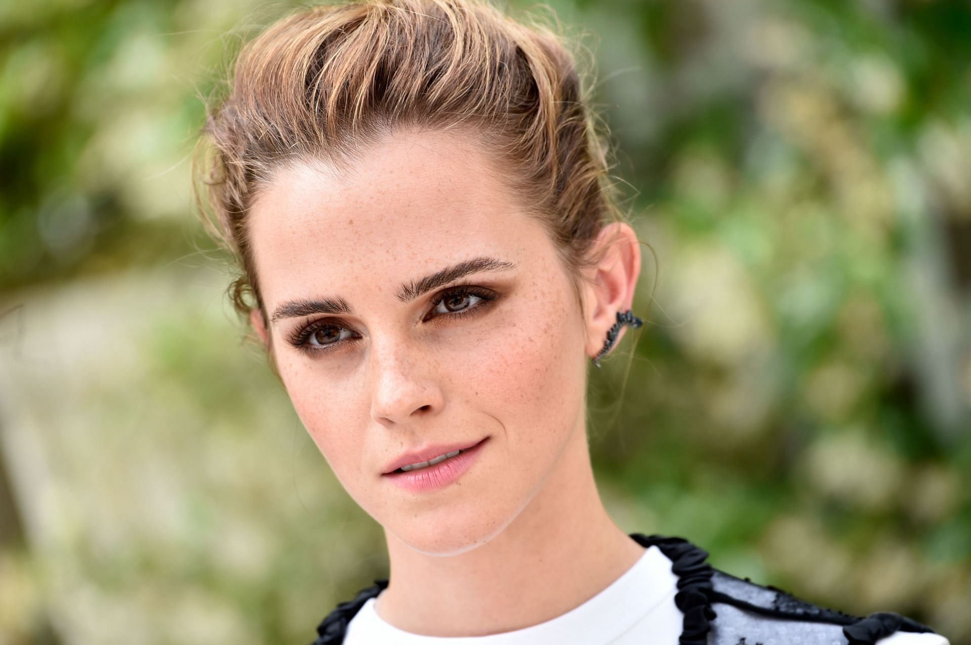 Emma Watson at &quot;The Circle&quot; Paris Photocall at Hotel Le Bristol in Paris (Image via Getty)