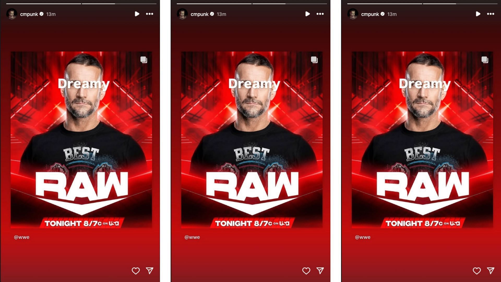 Punk sends a one-word message on Instagram ahead of RAW. [Photo credit: Punk&#039;s Instagram story]