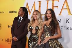 "She’s 12 with 100 cameras flashing" — Netizens defend Blue Ivy as Beyonce and Jay-Z's daughter looks supposedly uncomfortable at Mufasa premiere