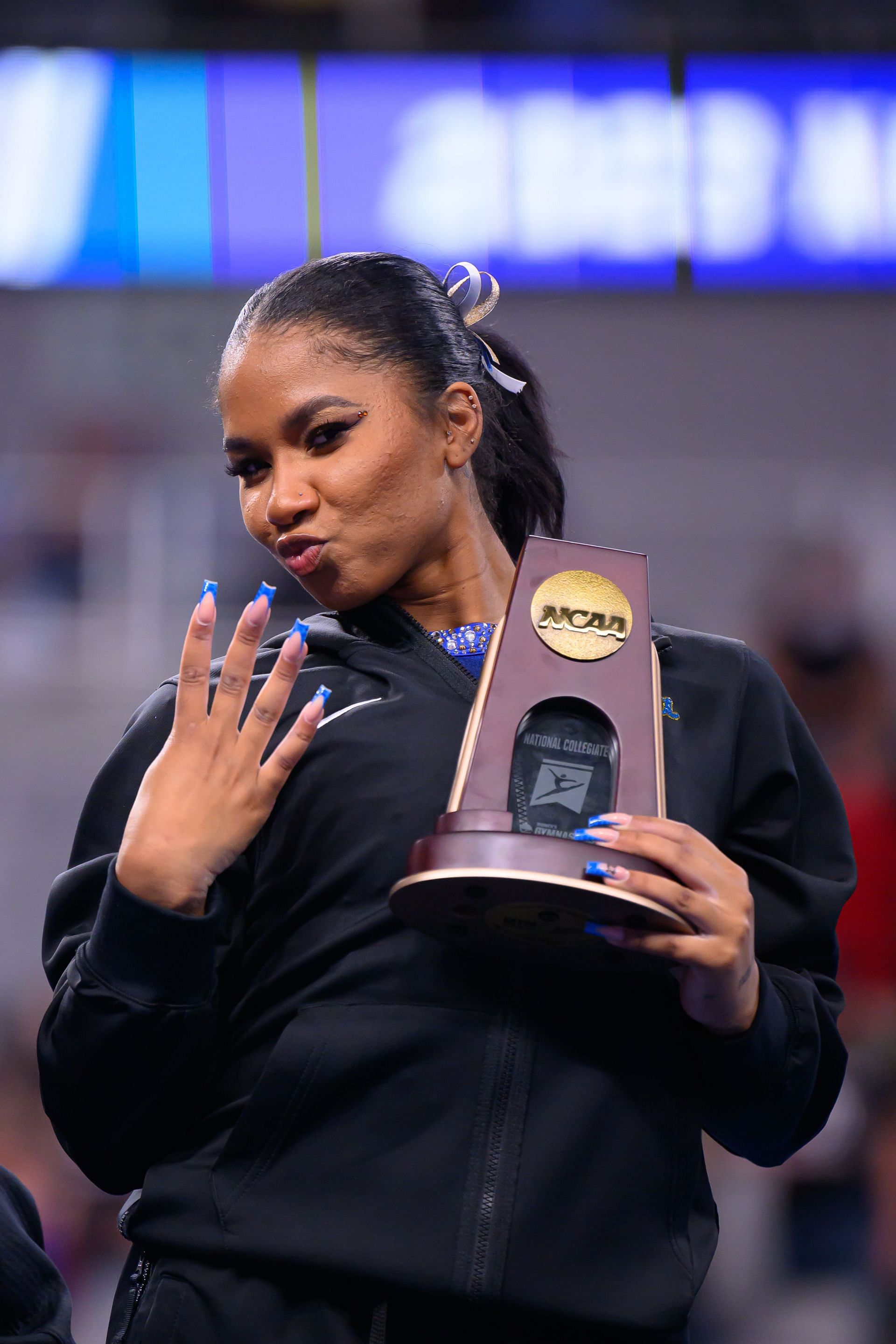 Chiles at the 2023 NCAA Division I Women&#039;s Gymnastics Championships (Image Source: Getty)