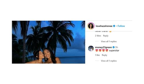 Draymond Green shows love to wife Hazel Renee on Instagram, Source: Instagram