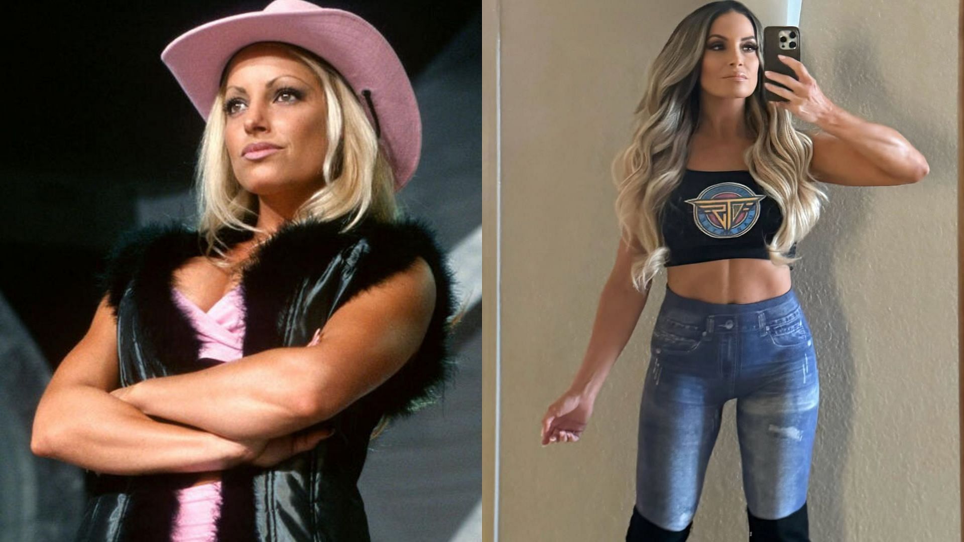 Trish Stratus will celebrate the 25th anniversary of her WWE debut in 2025 [Image credits: WWE.com & Stratus' Instagram account]