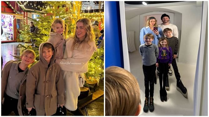 Sam Gagner's wife Rachel shares adorable family pics from Zurich Christmas market and "vertigo inducing" museum