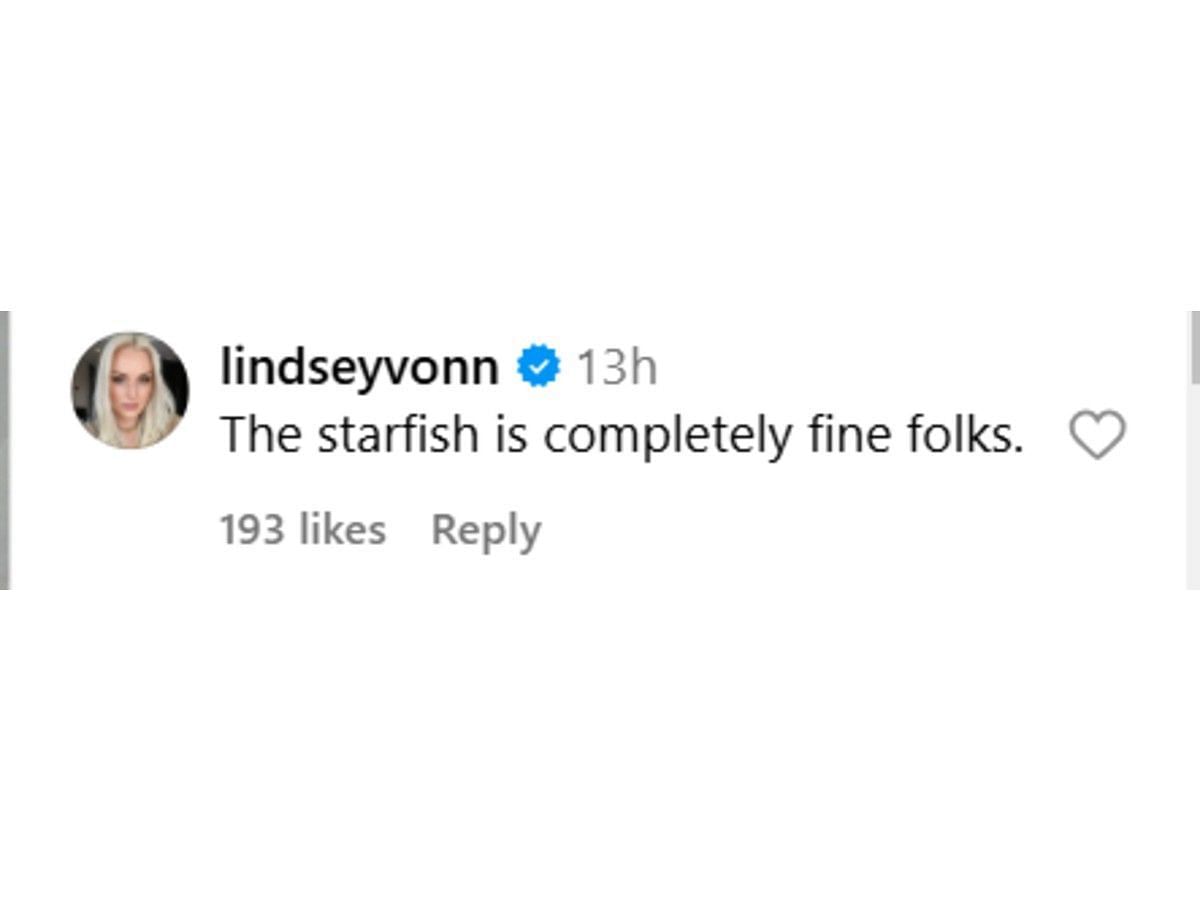 Lindsey Vonn&#039;s comment