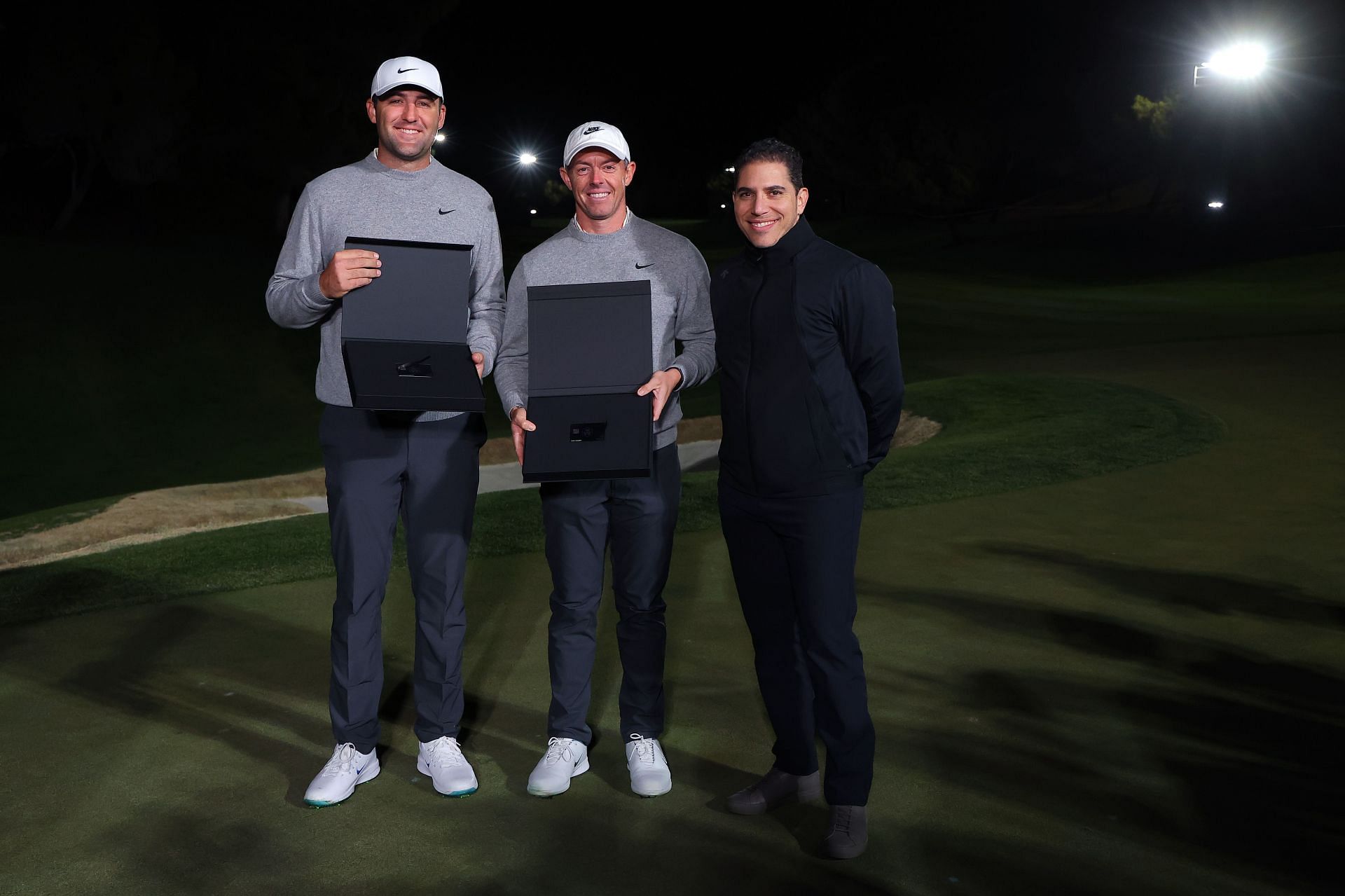 Scottie Scheffler and Rory McIlroy at The Match (Image via Getty)