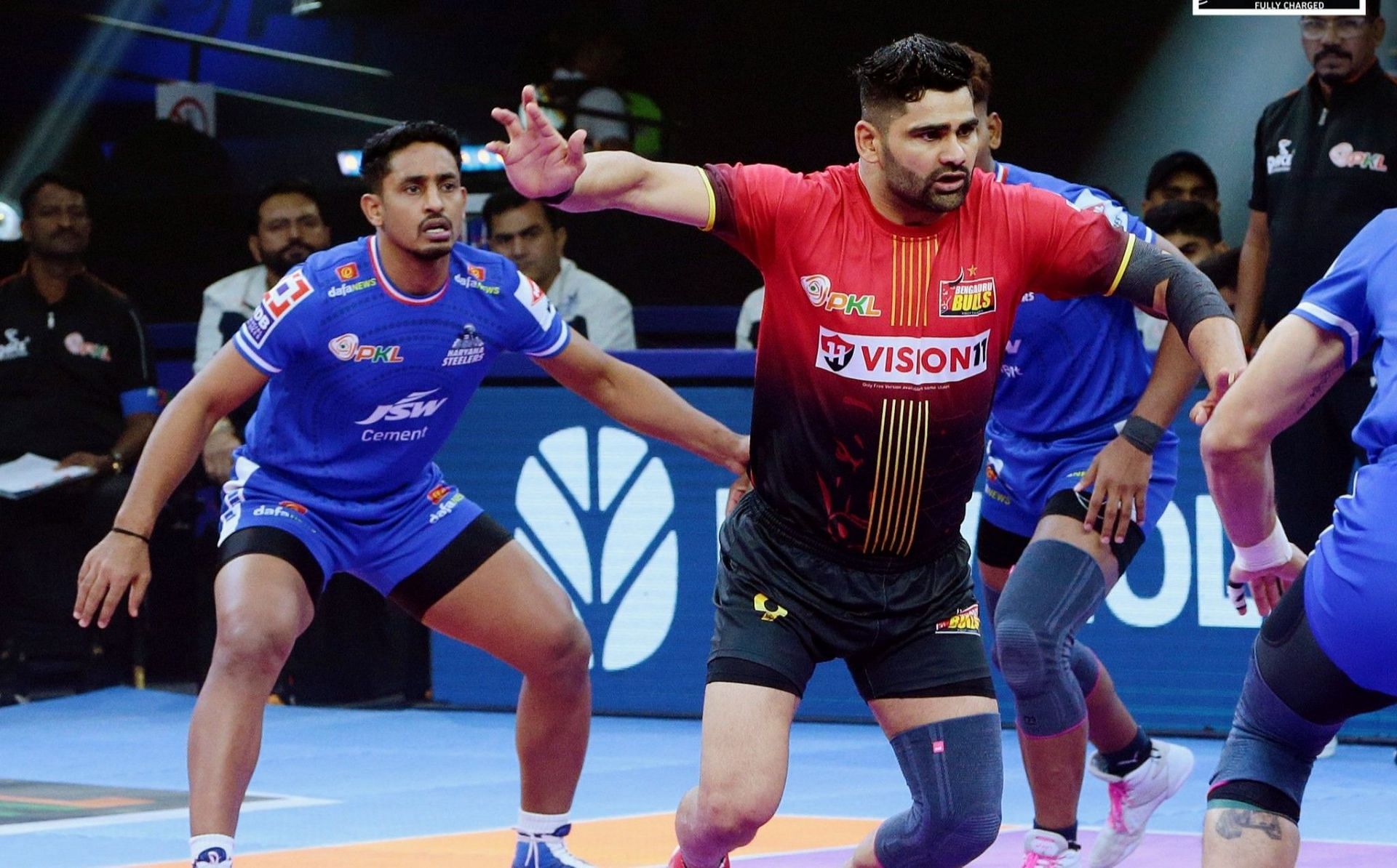 परदीप नरवाल का फॉर्म अच्छा नहीं है (Photo Credit - @BengaluruBulls)