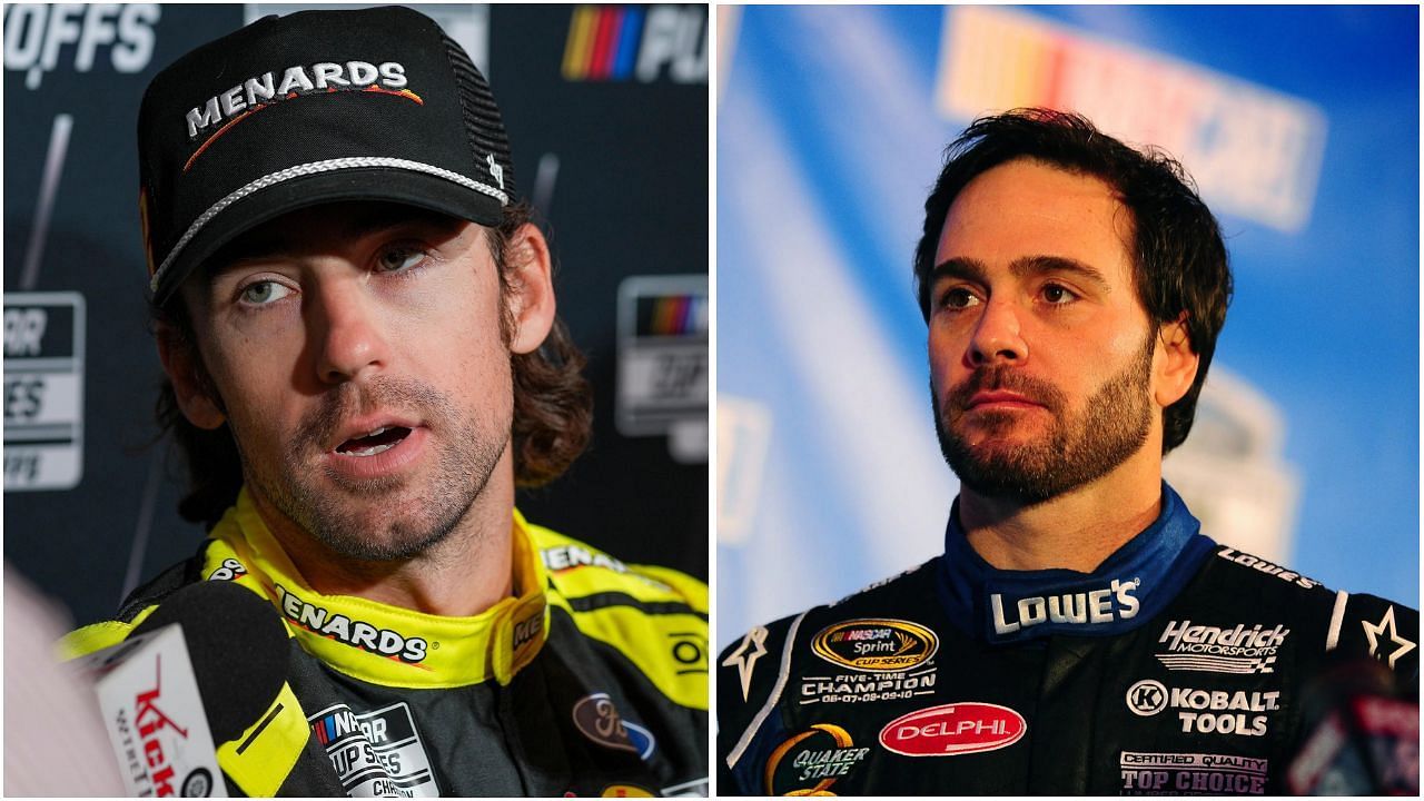 Ryan Blaney and Jimmie Johnson