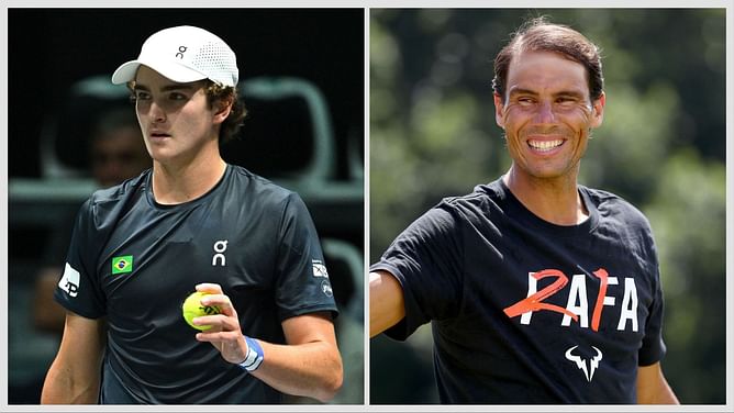 In Pictures: After watching idol Rafael Nadal compete as a 7-year-old, Joao Fonseca poses with legend a decade later as he wins Next Gen ATP Finals