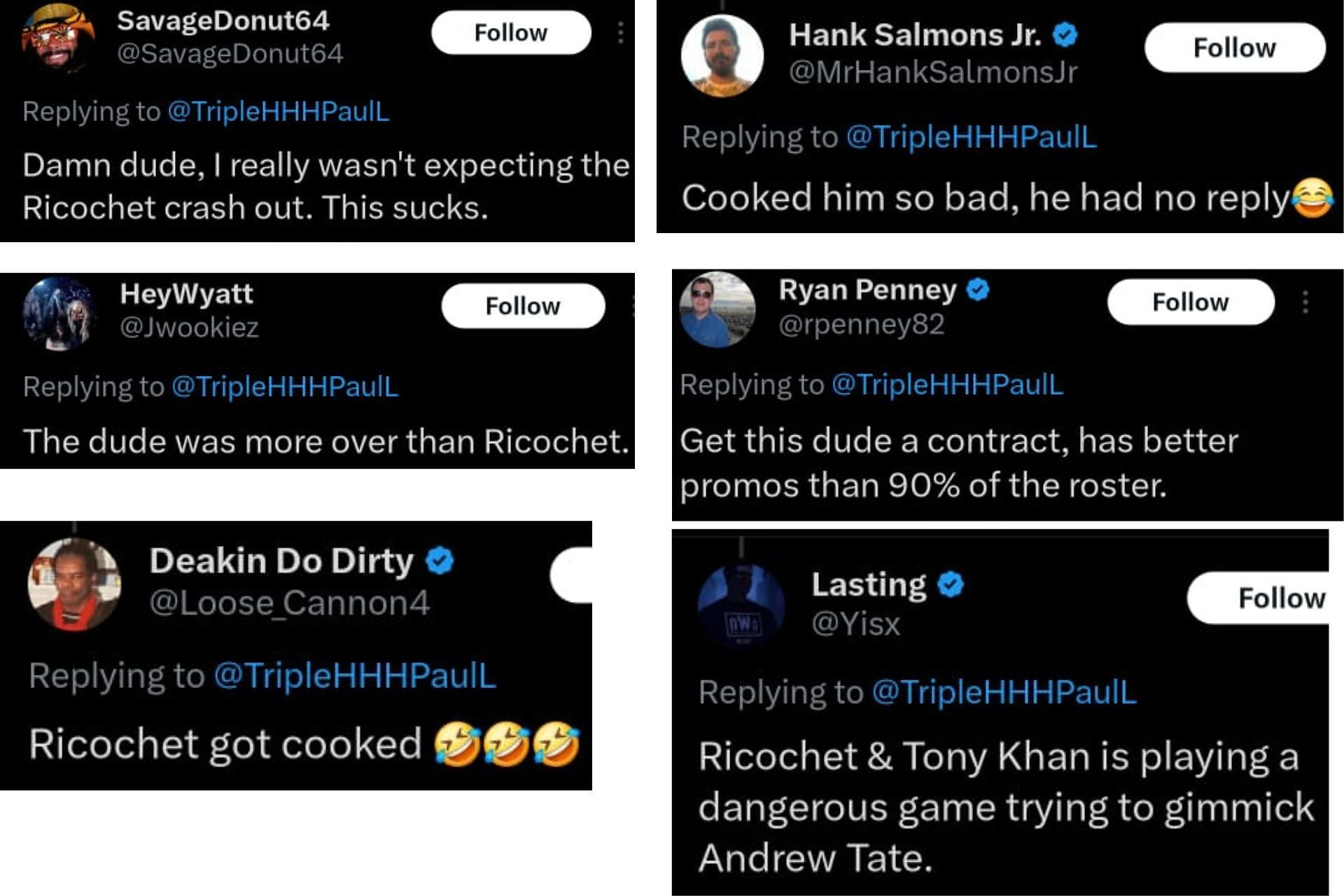 Fans on X reacted to Rico getting trolled for his tweets