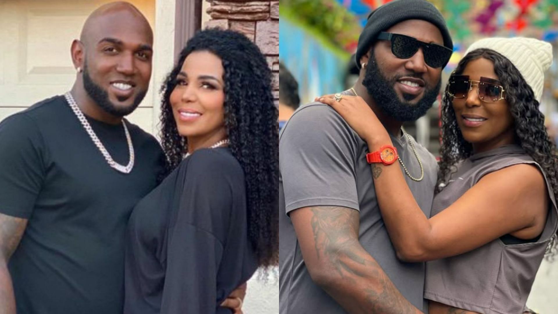 Marcell Ozuna and his wife