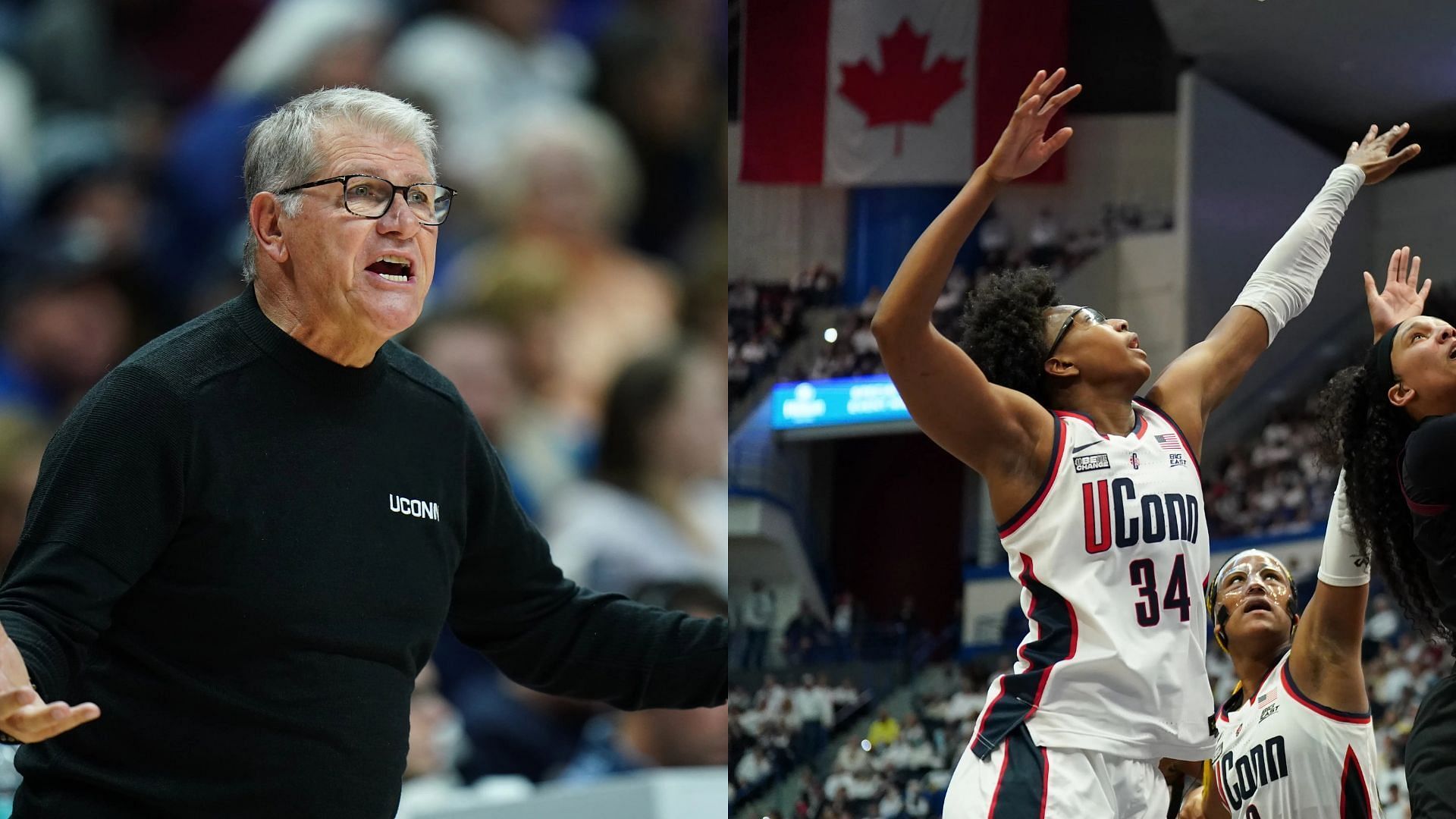 Geno Auriemma and Ayanna Patterson