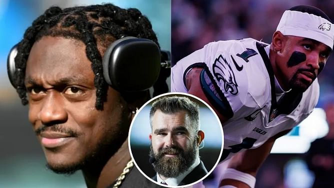 Eagles icon Jason Kelce comes to A.J. Brown, Jalen Hurts' defense after viral comments post 22-16 win vs Panthers