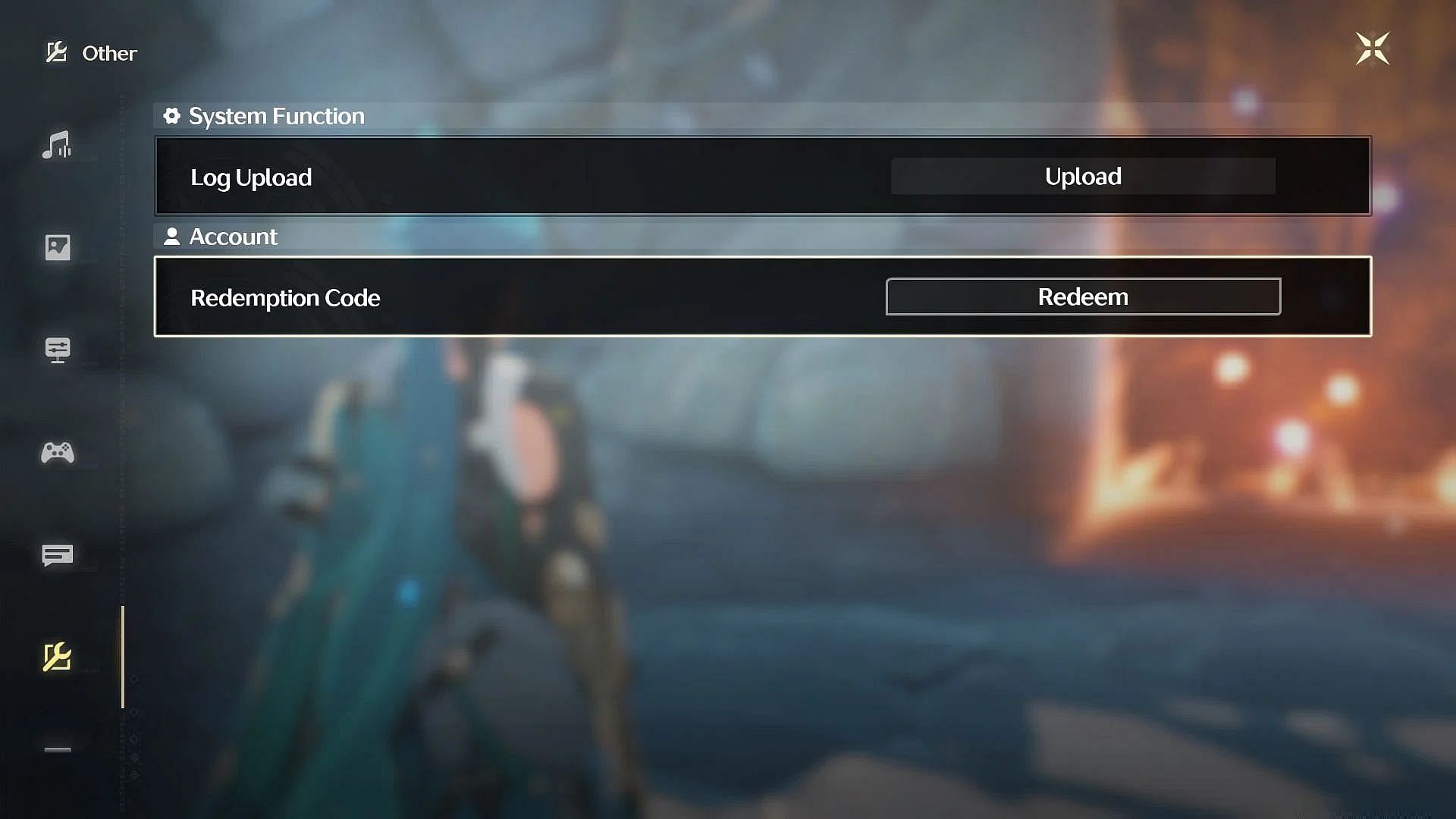 Redeem codes in the game (Image via Kuro Games)