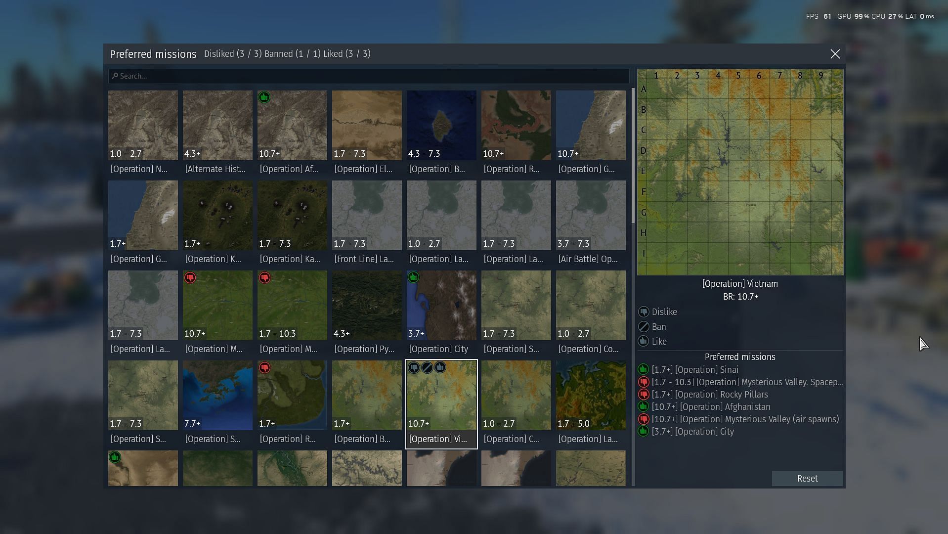 Being stuck on a single map for numerous matches in a row can be frustrating at times (Image via Gaijin Entertainment)